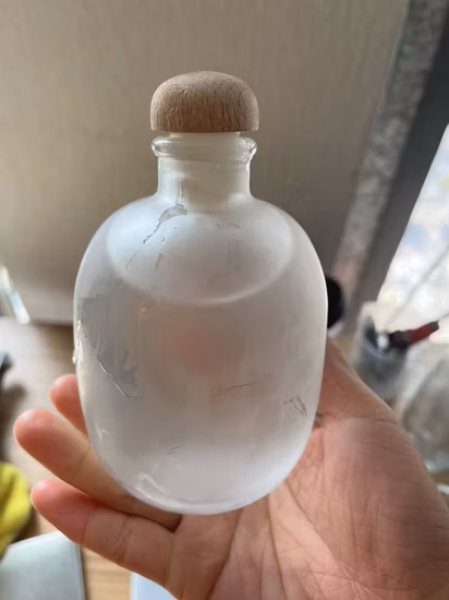 Fancy 250ml 375ml 500ml Clear Beverage Fruit Juice Ice Wine Glass Bottle with Cork