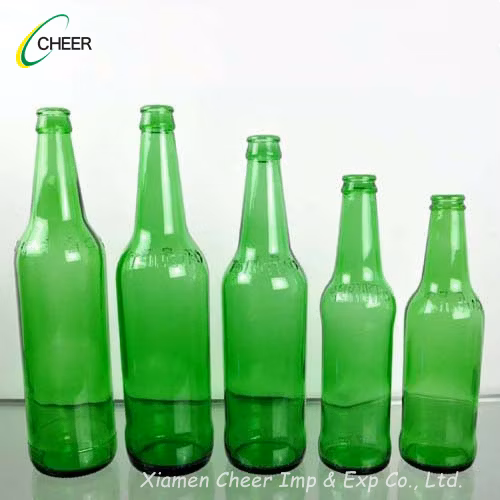 Botellas de cerveza de vidrio de 330 ml / 500 ml / 620 ml / 640 ml con serigrafía