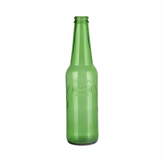 Precio de fábrica personalizado 330ml 500ml 640ml 750ml Botella de vidrio de cerveza verde